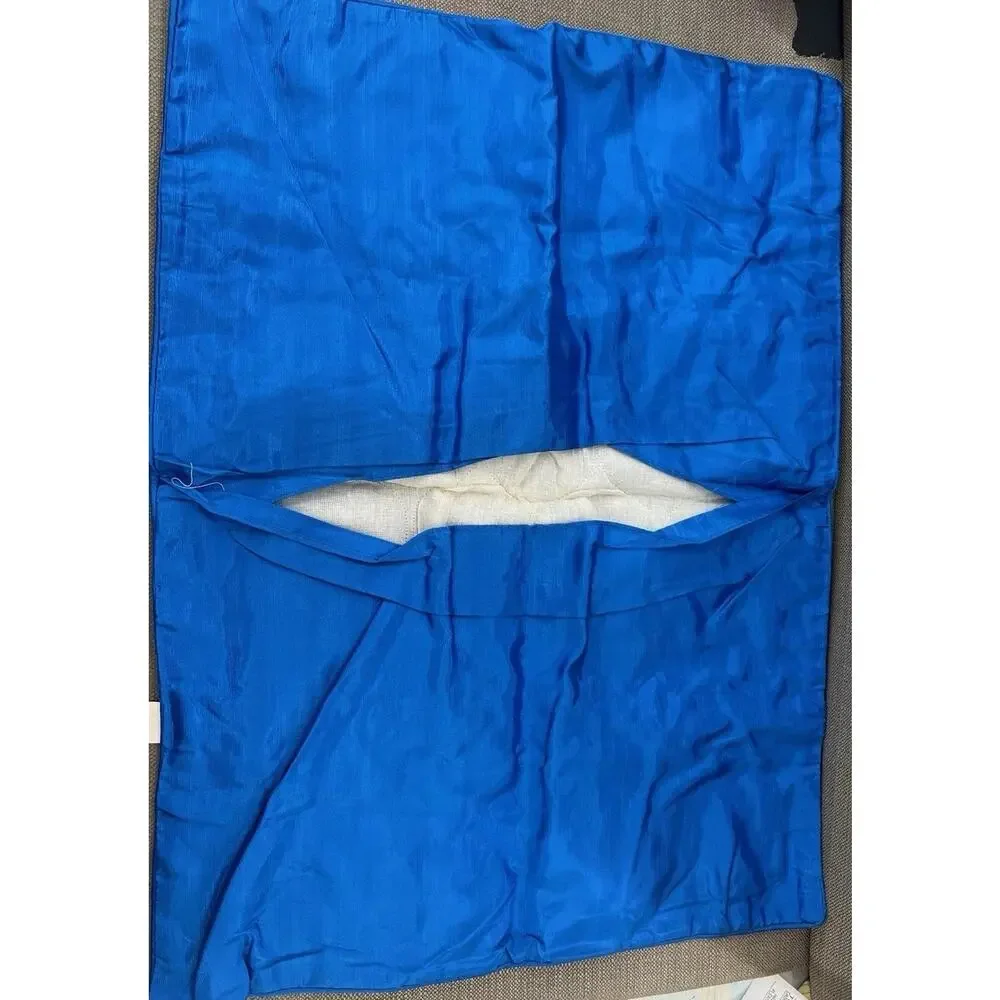 VTG Sears Quilted Bedspread Blue Twin 80”X 110” Made In USA Sutton Ensemble